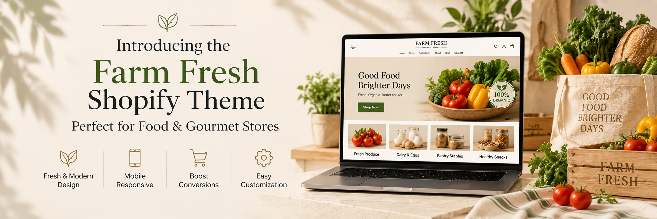 How Can a Farm Fresh Shopify Theme Help Your Food Brand Grow?