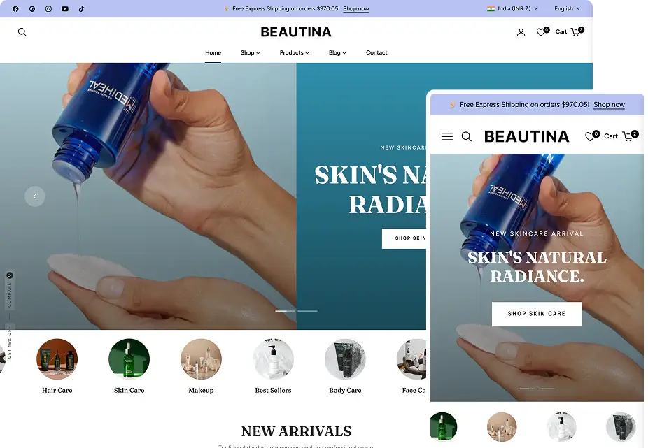Best Shopify Beauty Theme for Cosmetics Stores | Shopify 2.0