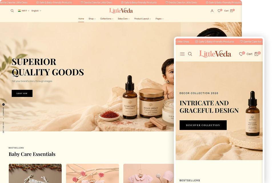 Best Shopify Baby Ayurveda Theme for Kids Products | Shopify 2.0