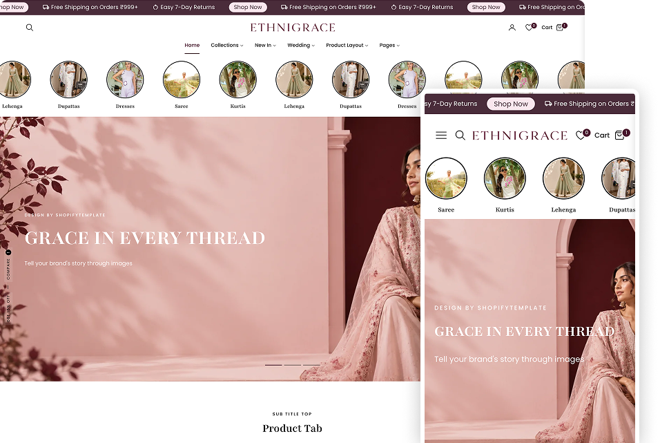 Best Shopify Ethnic Fashion Theme for Clothing Stores | Shopify 2.0