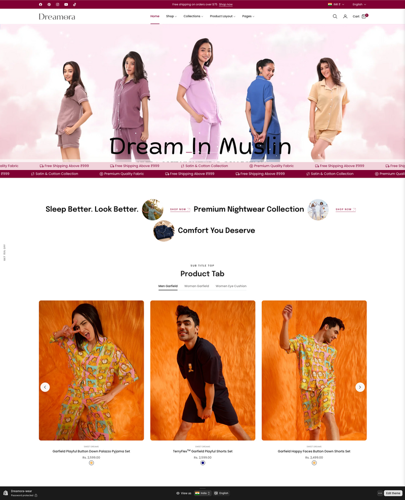 Best Shopify Nightwear Theme for Sleepwear Brands | Shopify 2.0